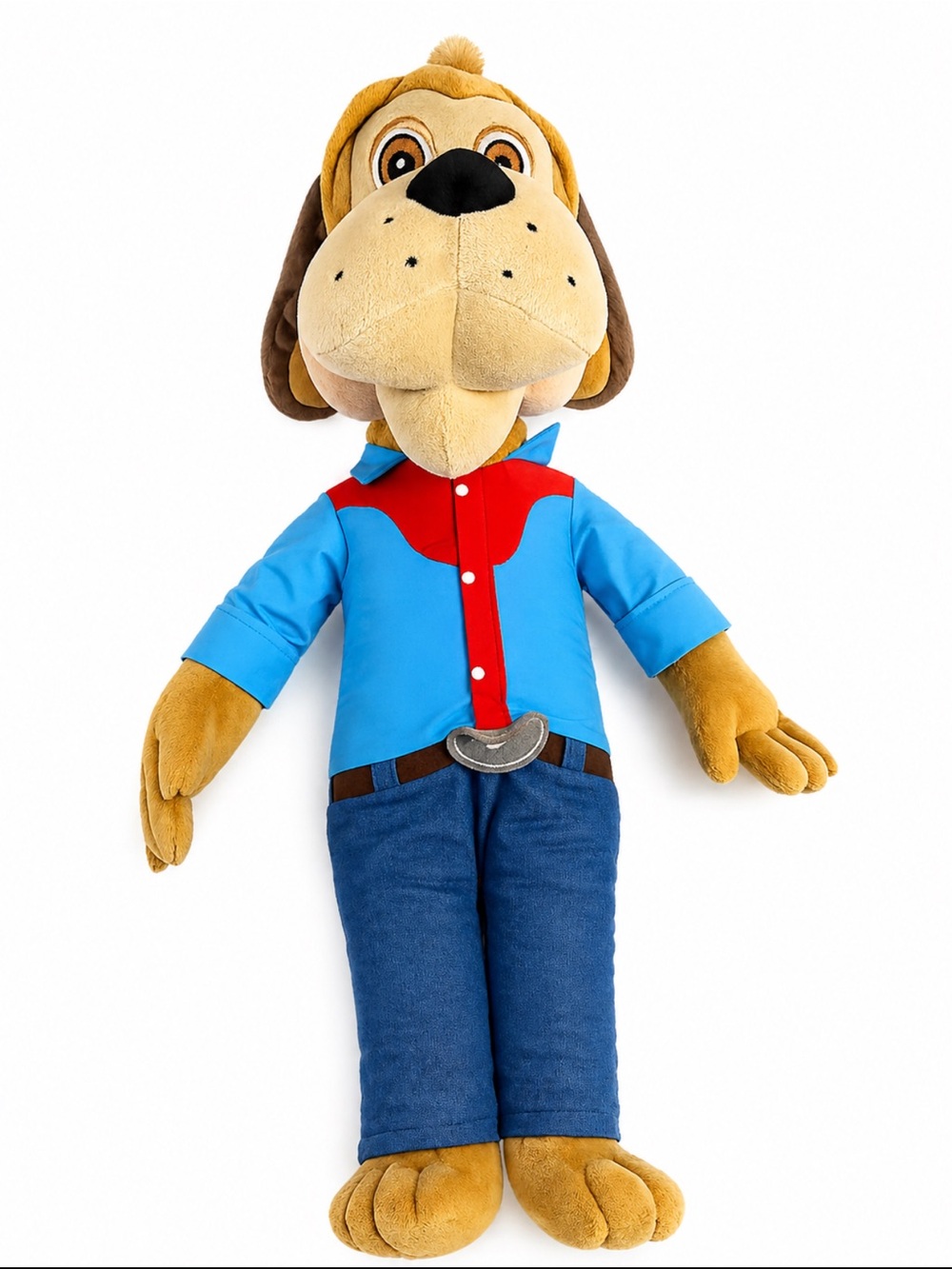 Chuck E Cheese Jasper Plush 23” Large Cowboy Dog Stuffed Animal CEC
